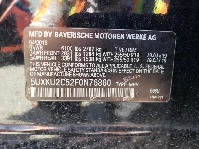 VIN 5UXKU2C52F0N76860 2015 BMW X6, Xdrive35I no.12