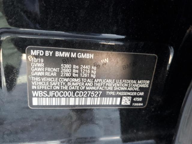 2020 BMW M5 BASE WBSJF0C00LCD27527