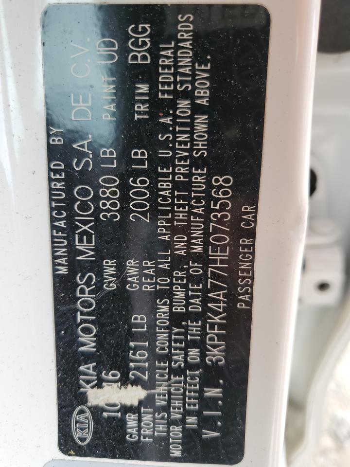 3KPFK4A77HE073568 2017 Kia Forte Lx