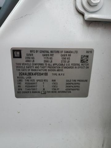 2015 CHEVROLET EQUINOX LT - 2GNALBEK4F6394188