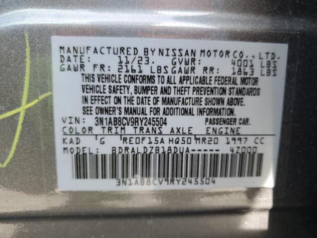 2024 Nissan Sentra Sv VIN: 3N1AB8CV9RY245504 Lot: 52716434