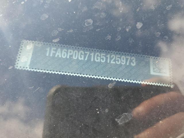 2016 Ford Fusion S VIN: 1FA6P0G71G5125973 Lot: 52881864