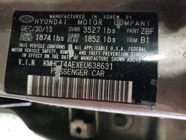 2014 Hyundai Accent Gls VIN: KMHCT4AEXEU638631 Lot: 51362824