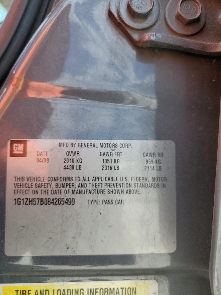 1G1ZH57B084265499 2008 Chevrolet Malibu 1Lt