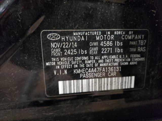 2015 Hyundai Sonata Hybrid VIN: KMHEC4A47FA136131 Lot: 52678024