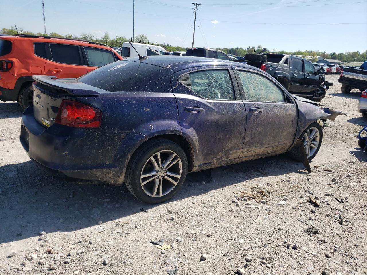 2012 Dodge Avenger Sxt vin: 1C3CDZCB1CN312312