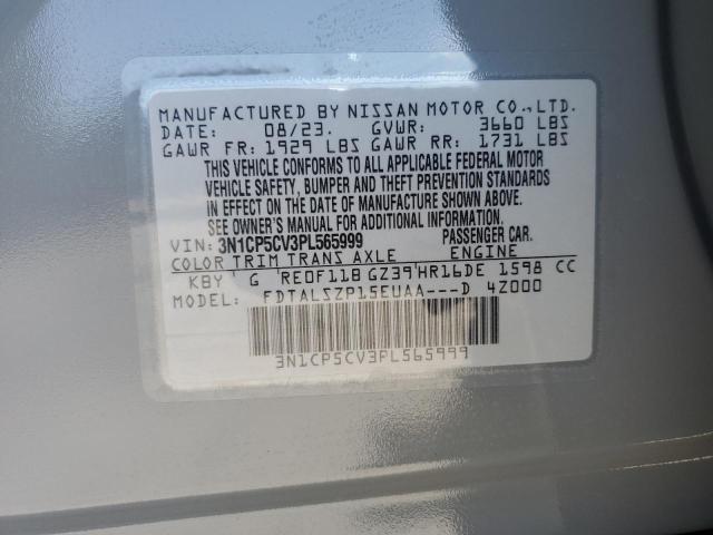 2023 Nissan Kicks Sv VIN: 3N1CP5CV3PL565999 Lot: 51798774