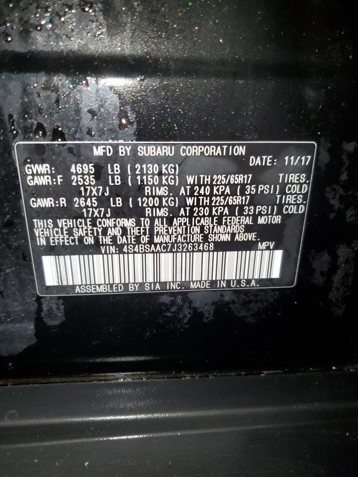 4S4BSAAC7J3263468 2018 Subaru Outback 2.5I