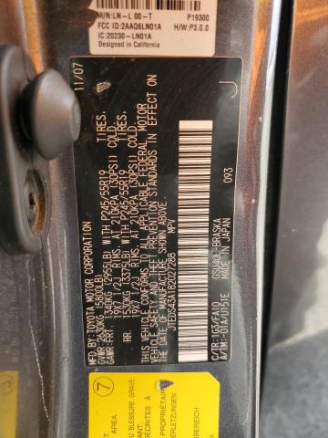 2008 Toyota Highlander Sport VIN: JTEDS43A182027288 Lot: 50776254