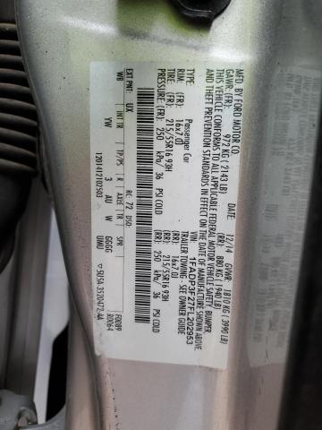 2015 Ford Focus Se VIN: 1FADP3F27FL202953 Lot: 49309774