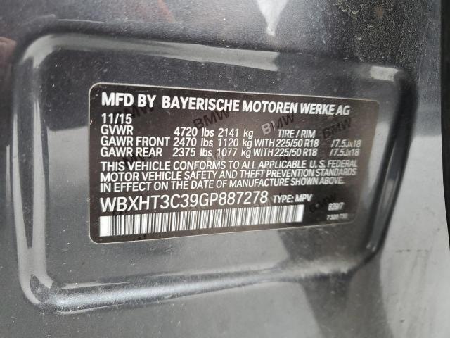 2016 BMW X1 xDrive28I VIN: WBXHT3C39GP887278 Lot: 51620134