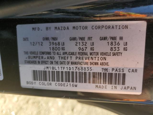 2013 Mazda 3 I VIN: JM1BL1TF1D1768835 Lot: 51919144