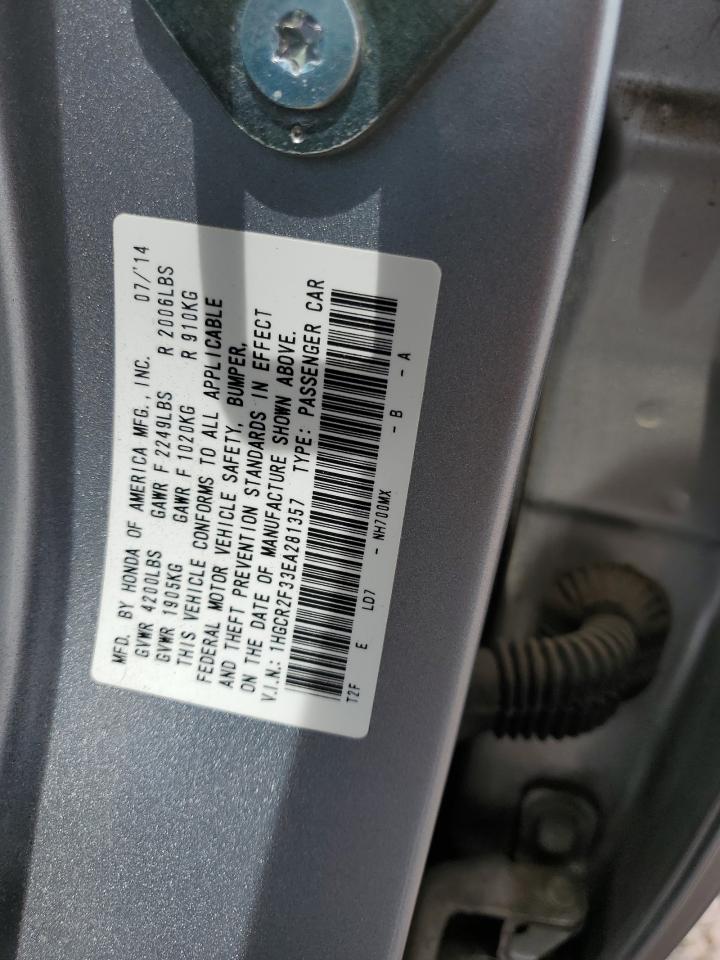 1HGCR2F33EA281357 2014 Honda Accord Lx