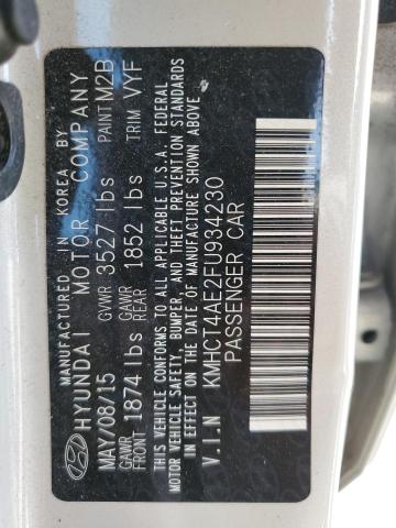 2015 Hyundai Accent Gls VIN: KMHCT4AE2FU934230 Lot: 52642924