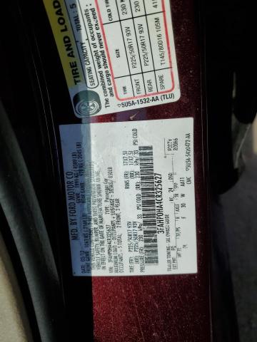 2012 Ford Fusion Se VIN: 3FAHP0HA4CR325627 Lot: 51024384