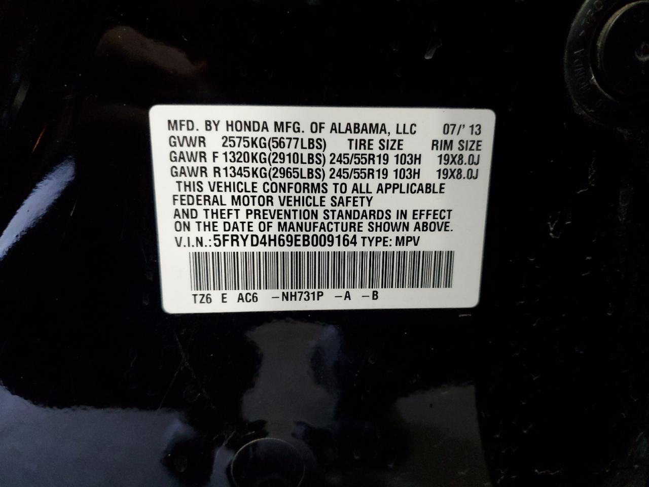 5fryd4h69eb009164 5FRYD4H69EB009164 2014 Acura Mdx Technology