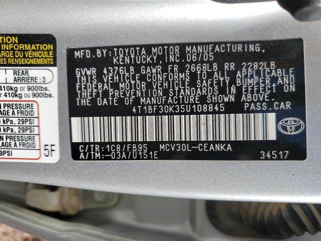 2005 Toyota Camry Le VIN: 4T1BF30K35U108845 Lot: 49574814