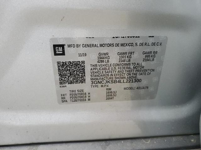 2020 Chevrolet Trax Ls VIN: 3GNCJKSB4LL221300 Lot: 51614384