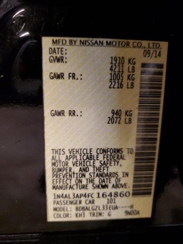 2015 NISSAN ALTIMA 2.5 - 1N4AL3AP4FC164860