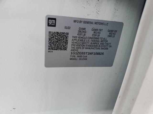 2022 CHEVROLET MALIBU RS - 1G1ZG5ST1NF108826