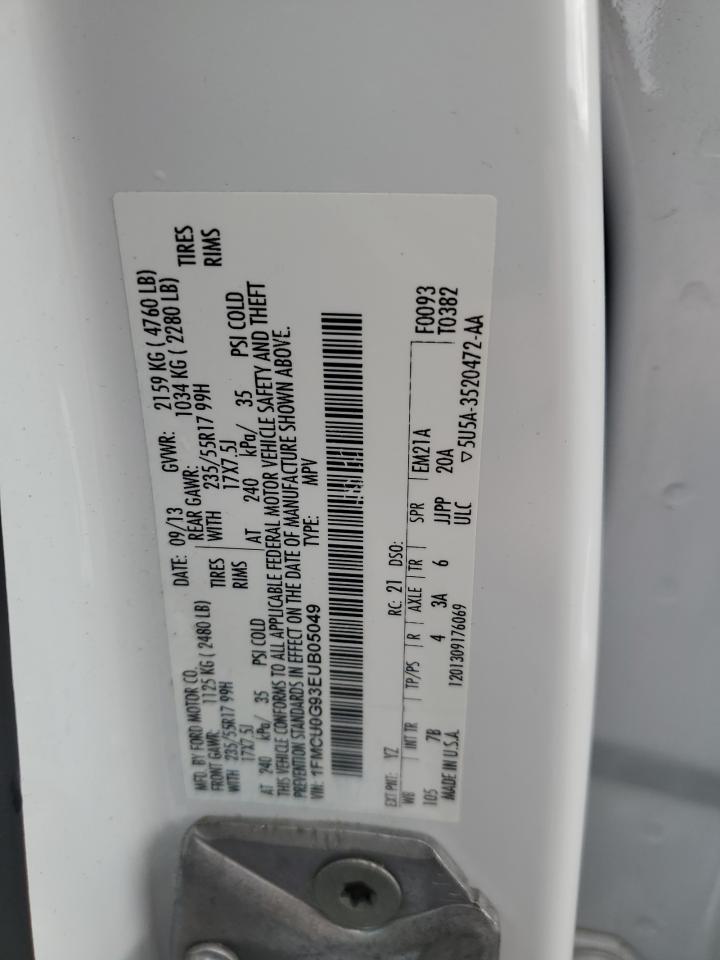 1FMCU0G93EUB05049 2014 Ford Escape Se