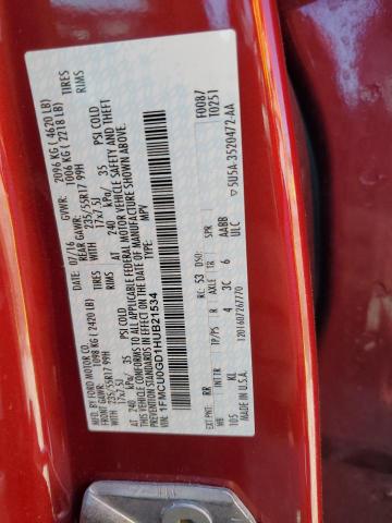 2017 Ford Escape Se VIN: 1FMCU0GD1HUB21534 Lot: 50871724