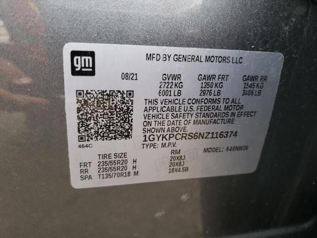 1GYKPCRS6NZ116374 Cadillac XT6 PREMIU 13