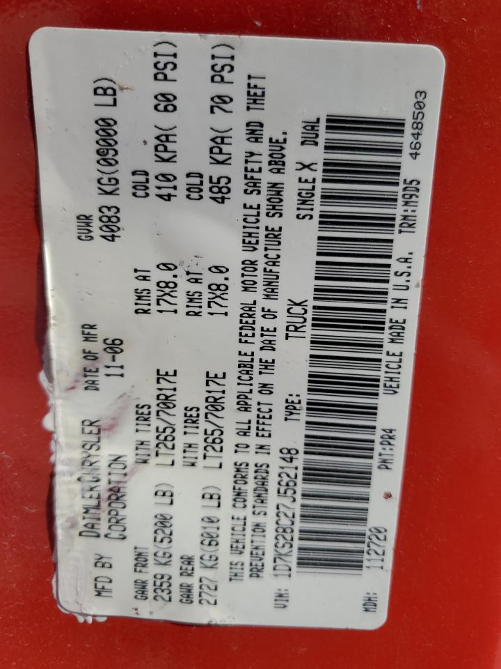 1D7KS28C27J562148 2007 Dodge Ram 2500 St