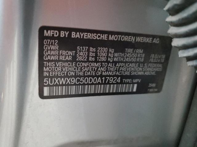 VIN 5UXWX9C50D0A17924 2013 BMW X3, Xdrive28I no.13