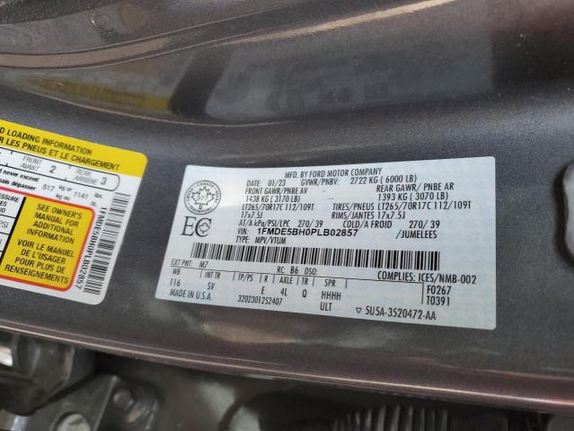 2023 FORD BRONCO BAS 1FMDE5BH0PLB02857