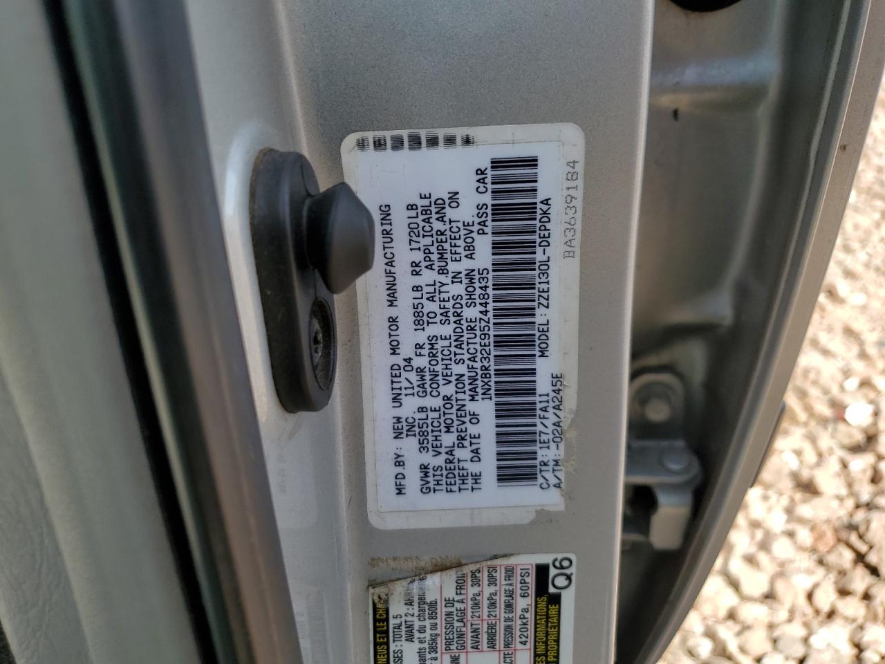 1NXBR32E95Z448435 2005 Toyota Corolla Ce