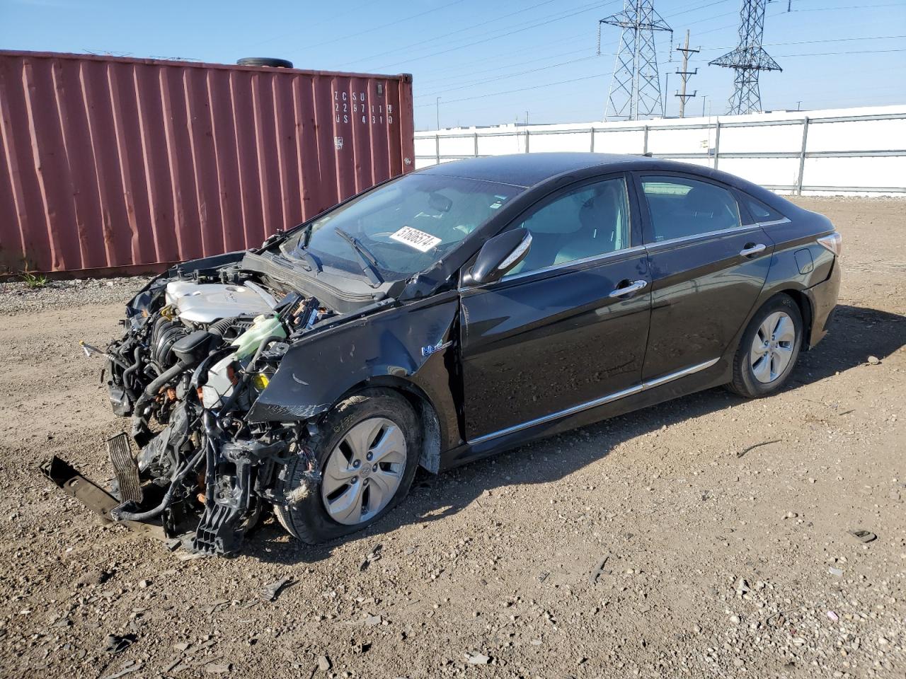 Lot #2554259920 2013 HYUNDAI SONATA HYB