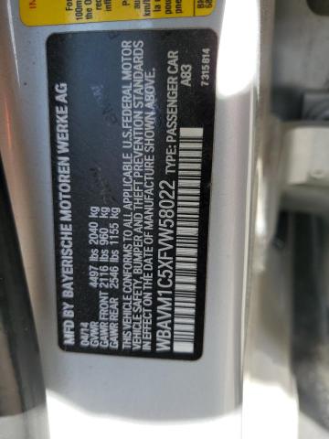 Кросовери BMW X1 2015 Сріблястий