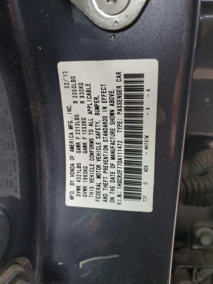 1HGCR2F77DA111472 2013 Honda Accord Ex