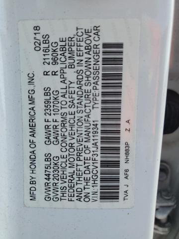 2018 HONDA ACCORD SPO - 1HGCV1F31JA119341