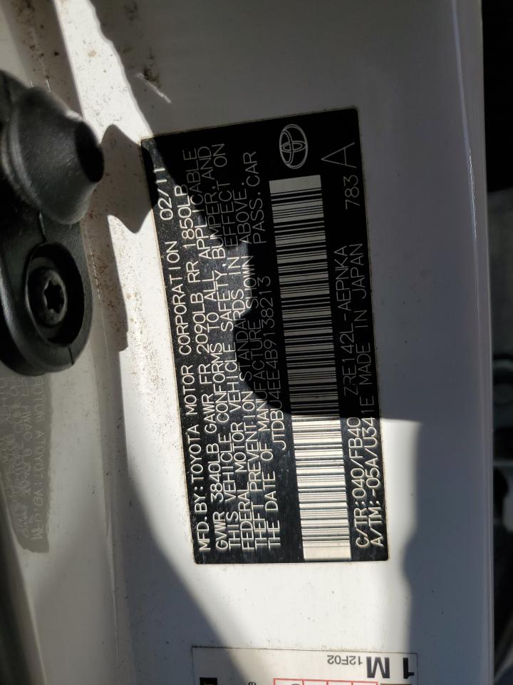 JTDBU4EE4B9138213 2011 Toyota Corolla Base