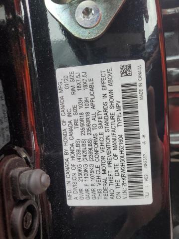 2HKRW2H50LH621604 Honda CRV CR-V EX 13