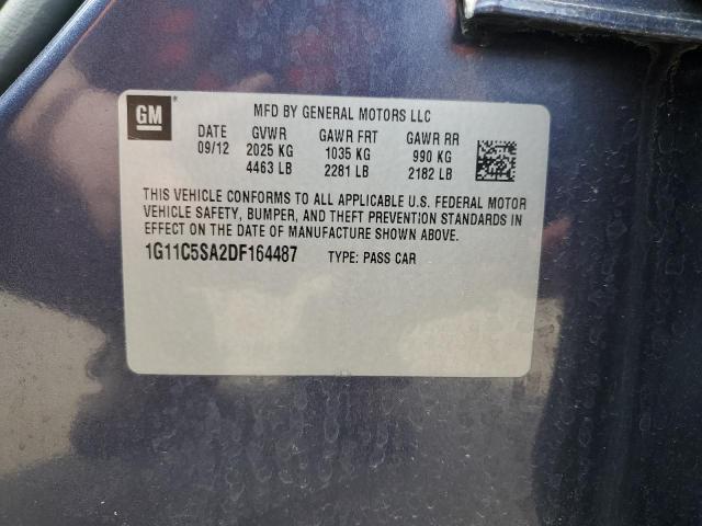 2013 Chevrolet Malibu 1Lt VIN: 1G11C5SA2DF164487 Lot: 50595874