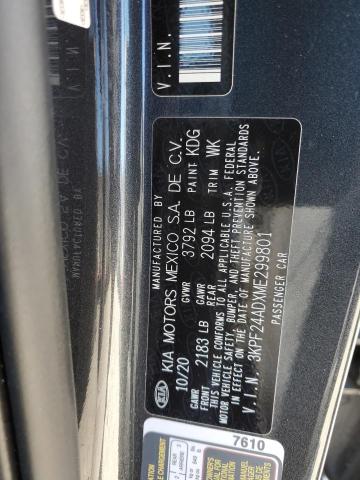 2021 Kia Forte Fe VIN: 3KPF24ADXME299801 Lot: 51030504