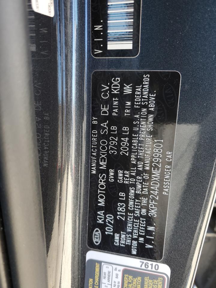 3KPF24ADXME299801 2021 Kia Forte Fe