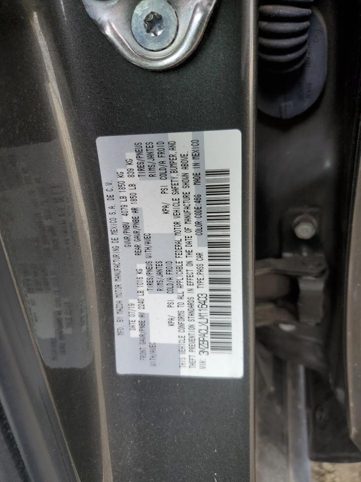 3MZBPACLXLM116403 2020 Mazda 3 Select