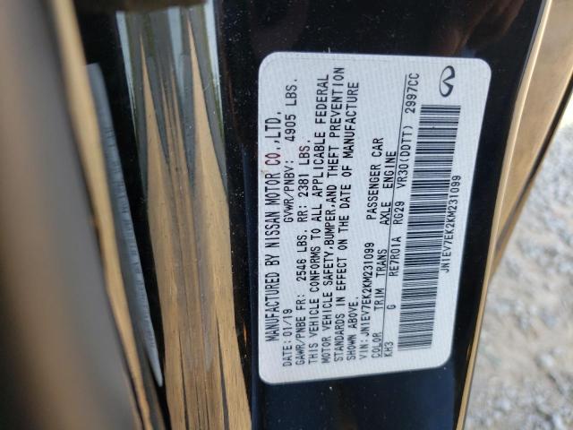 2019 INFINITI Q60 PURE - JN1EV7EK2KM231099