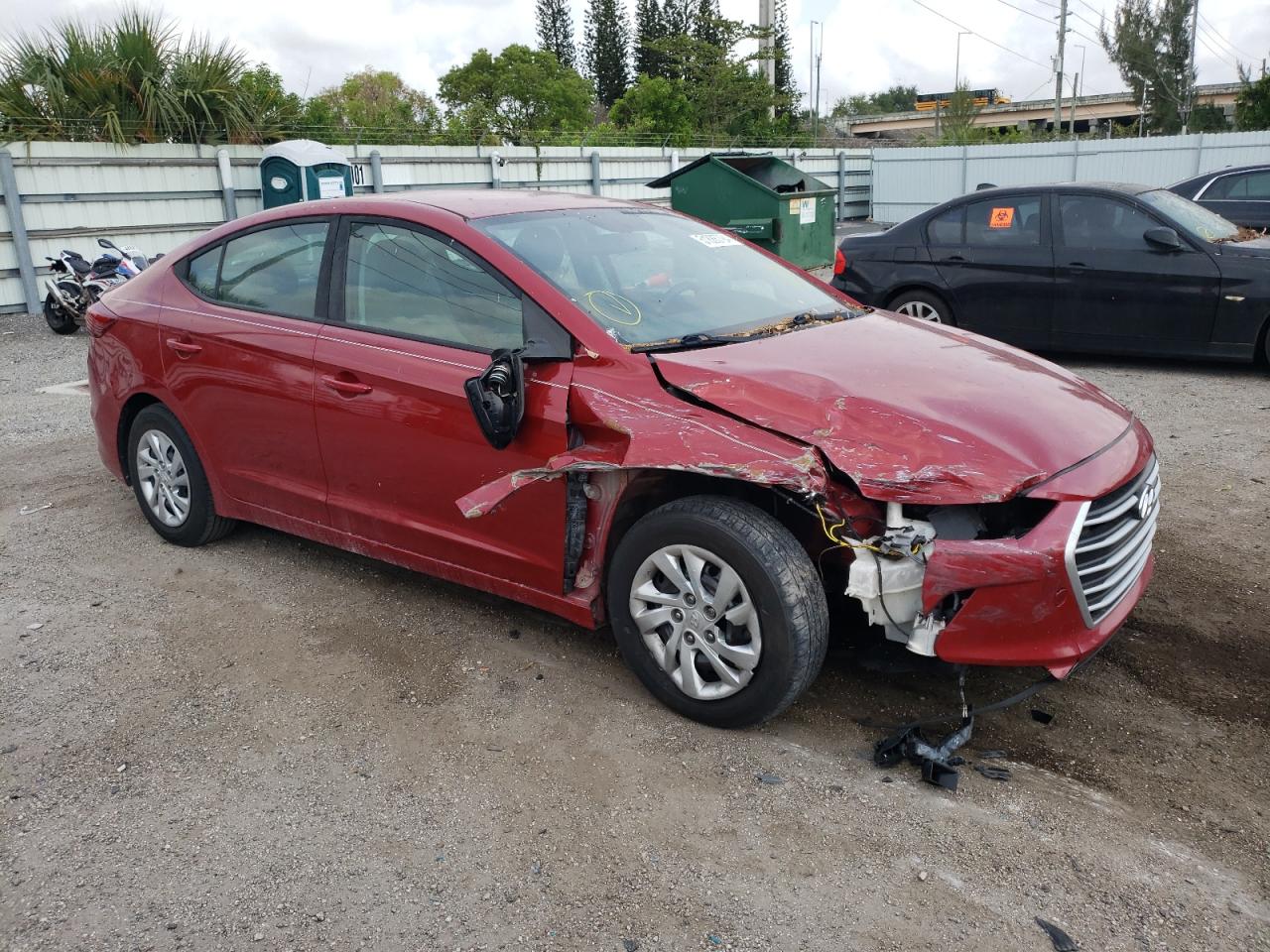 KMHD74LF4HU172486 2017 Hyundai Elantra Se