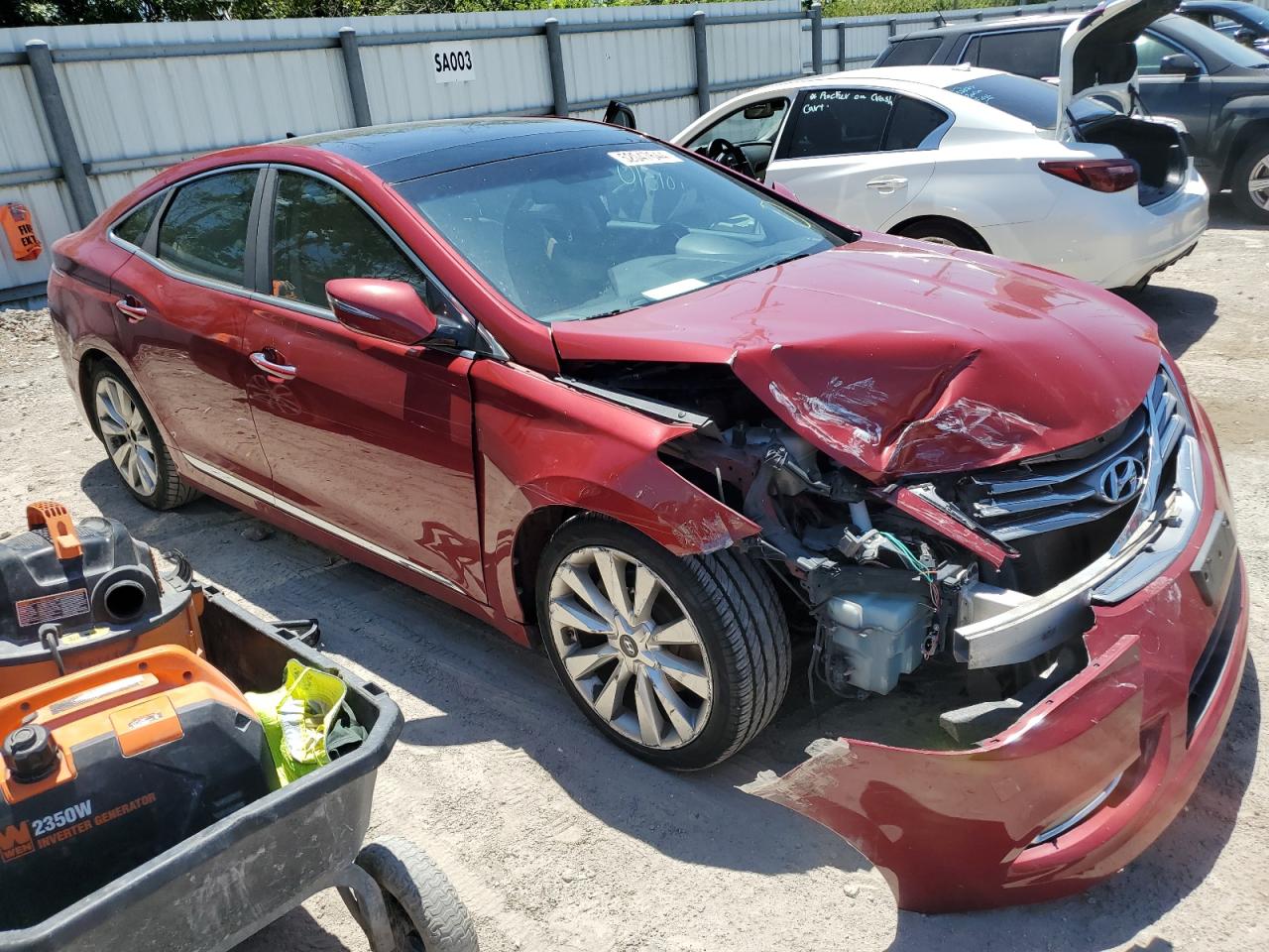 KMHFH4JG9DA329457 2013 Hyundai Azera Gls