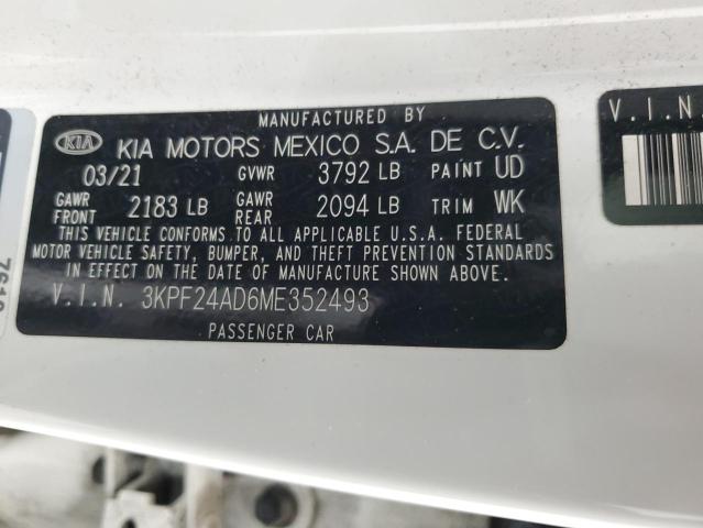 3KPF24AD6ME352493 2021 KIA FORTE - Image 13