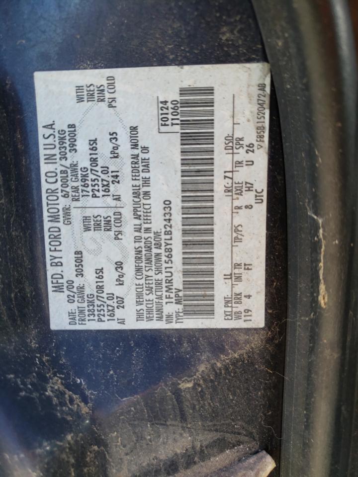 1FMRU1568YLB24330 2000 Ford Expedition Xlt