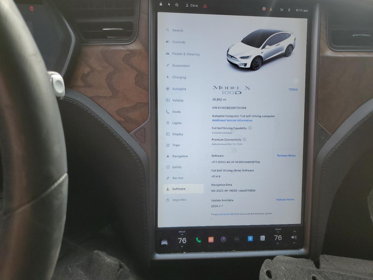 5YJXCBE22KF153186 2019 Tesla Model X