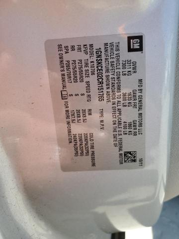 2012 Chevrolet Tahoe K1500 Ltz VIN: 1GNSKCE02CR151765 Lot: 52230164