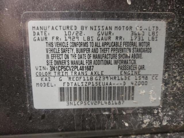 2023 NISSAN KICKS SV - 3N1CP5CV2PL481687