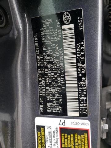 VIN 4T1BF1FK1DU236205 2013 Toyota Camry, L no.12